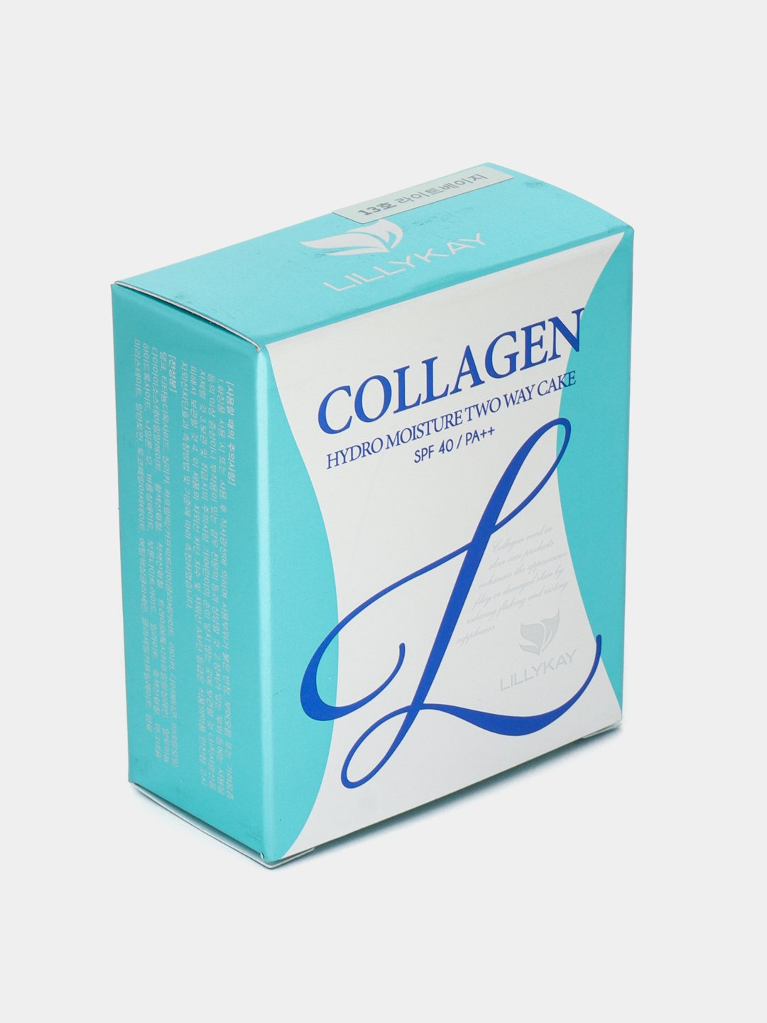 Namlashtiruvchi komponentli upa Lillykay Collagen Hydro Moisture Two Way Cake SPF40/ton13