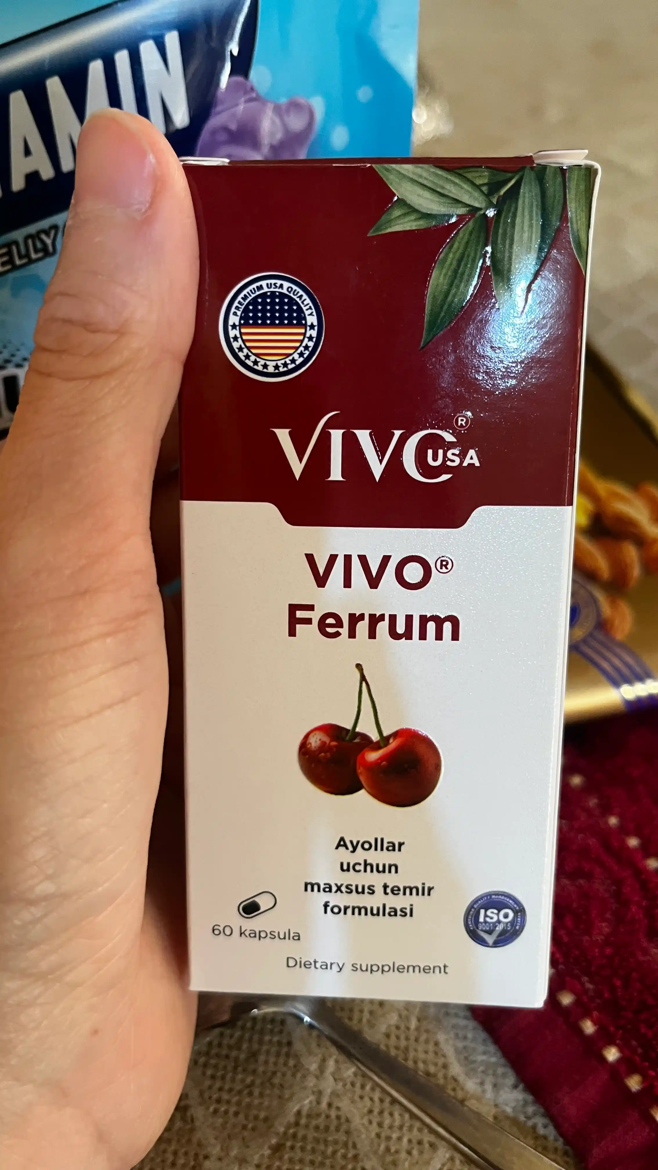 "VIVO FERRUM" Ayollar uchun maxsus yaratilgan vitaminli temir moddali vosita.