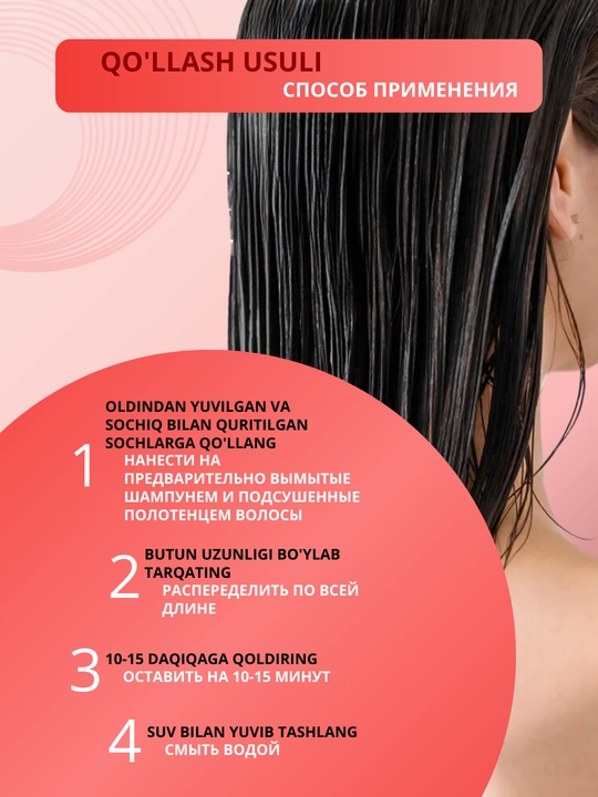 Маска для сухих, поврежденных, окрашенных волос, против выпадения, Ollin Professional