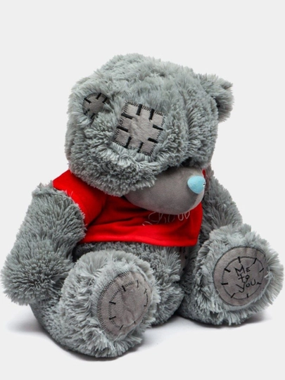 Мягкая игрушка мишка Teddy — DEM0712-TEDDIKU-СЕРЫЙ-tedd100