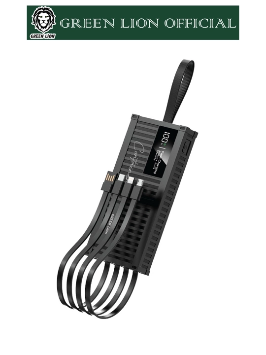 Portativ akkumulyator Green Lion Container 10000 mAh, tezkor quvvatlash 22,5W