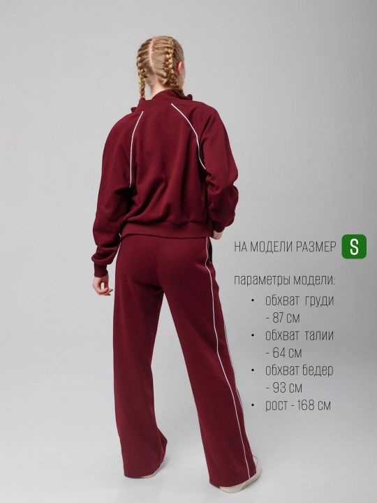 Ayollar kundalik sport kostyumi, ikki qismli, bomber va shimlar, S - L