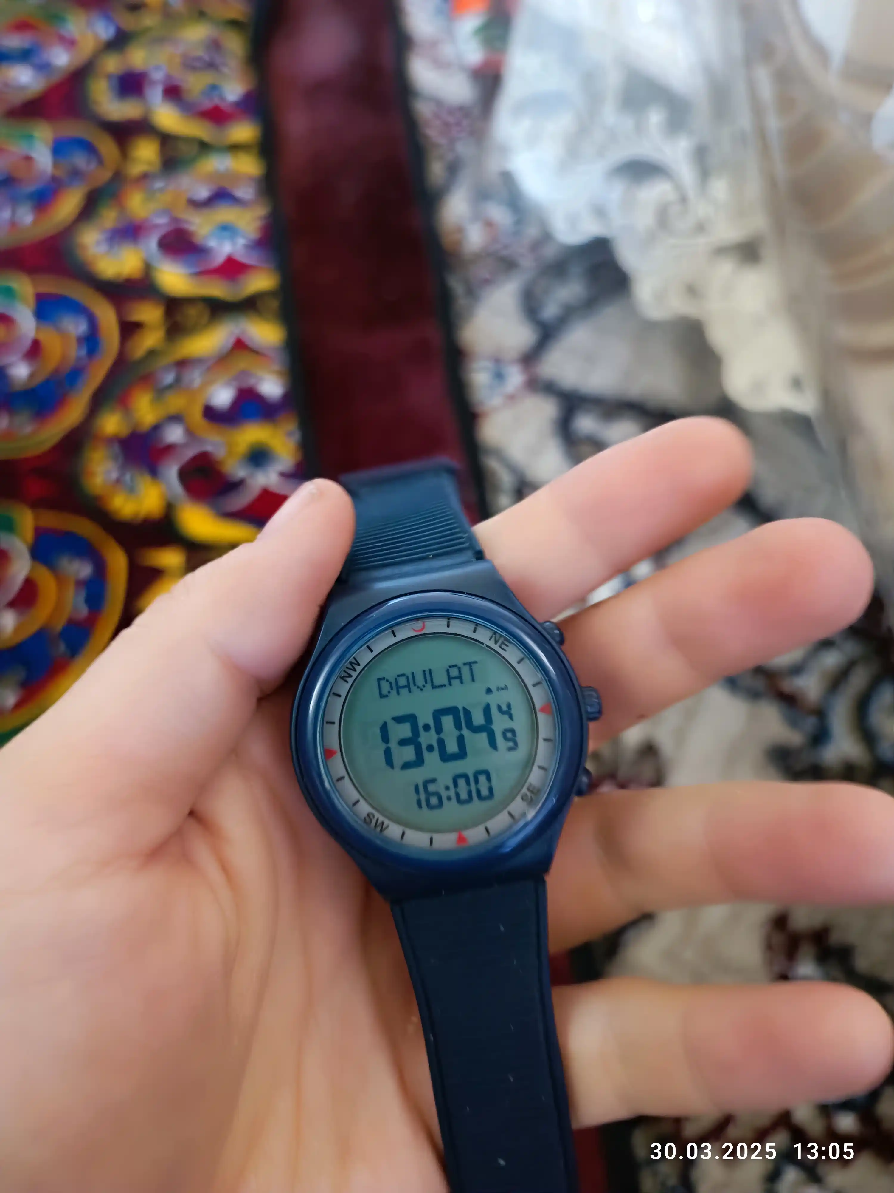 Часы напоминающие о времени молитвы и направлении Киблы Al-Harameen, модель HA-6506BB
