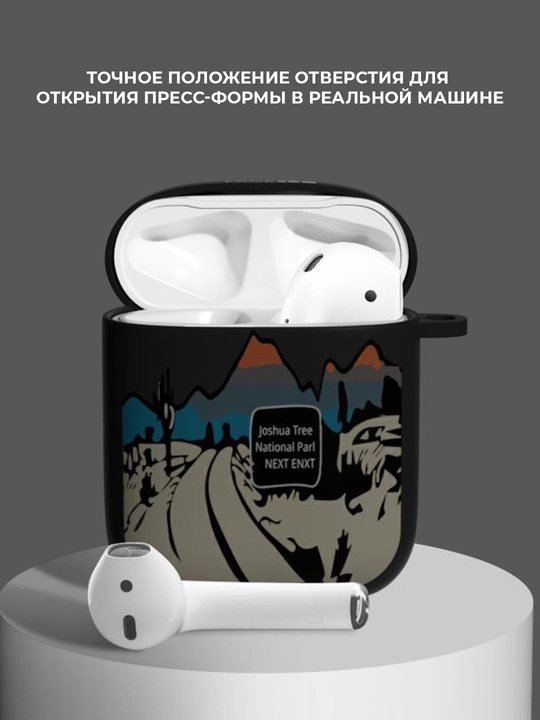 Чехол для наушников AirPods PRO, 3, 2 Pro, силиконовый, с притом The North Face