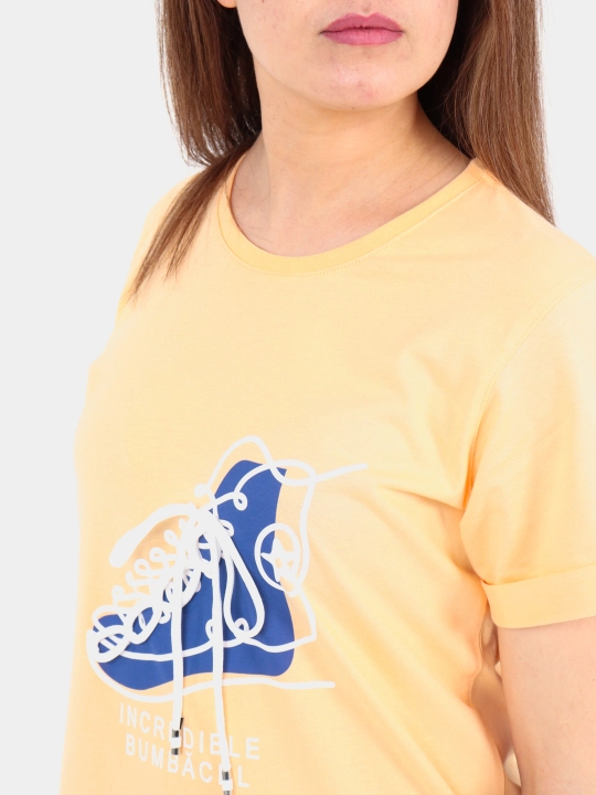 Ayollar sport to'plam, ikki qismli, katta o'lchamli, dumaloq yoqali, printli, ASANTA 2