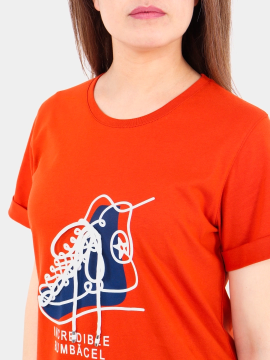 Ayollar sport to'plam, ikki qismli, katta o'lchamli, dumaloq yoqali, printli, ASANTA 2