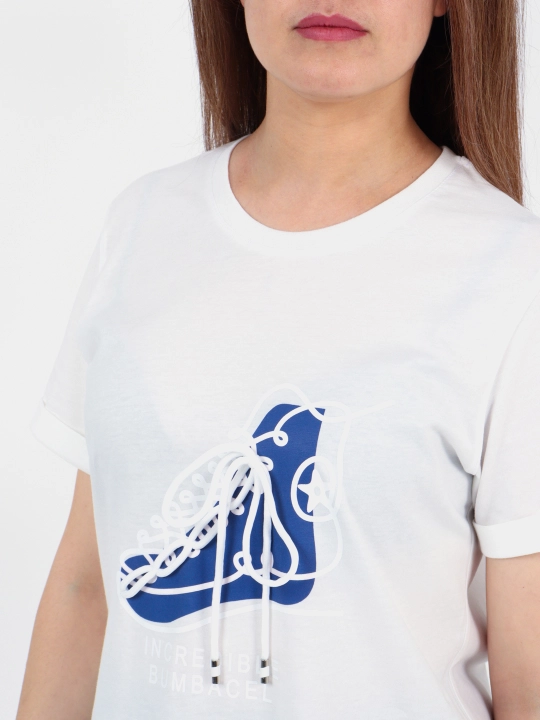 Ayollar sport to'plam, ikki qismli, katta o'lchamli, dumaloq yoqali, printli, ASANTA 2