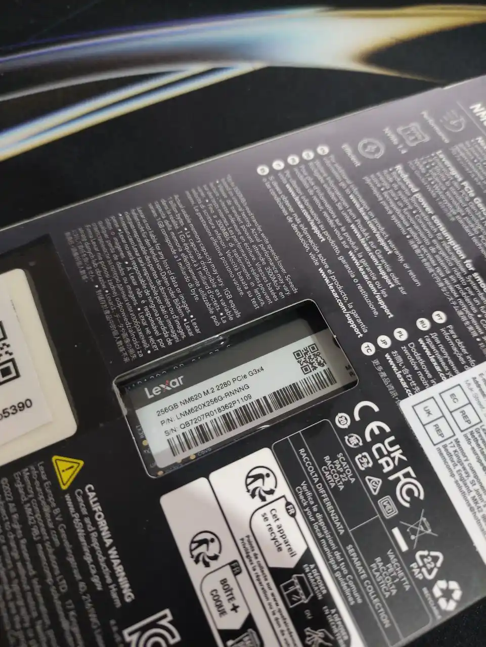 Qattiq disk xotira Lexar NVMe SSD 256 GB, 512 GB, 1 TB  M.2  NVMe  SSD