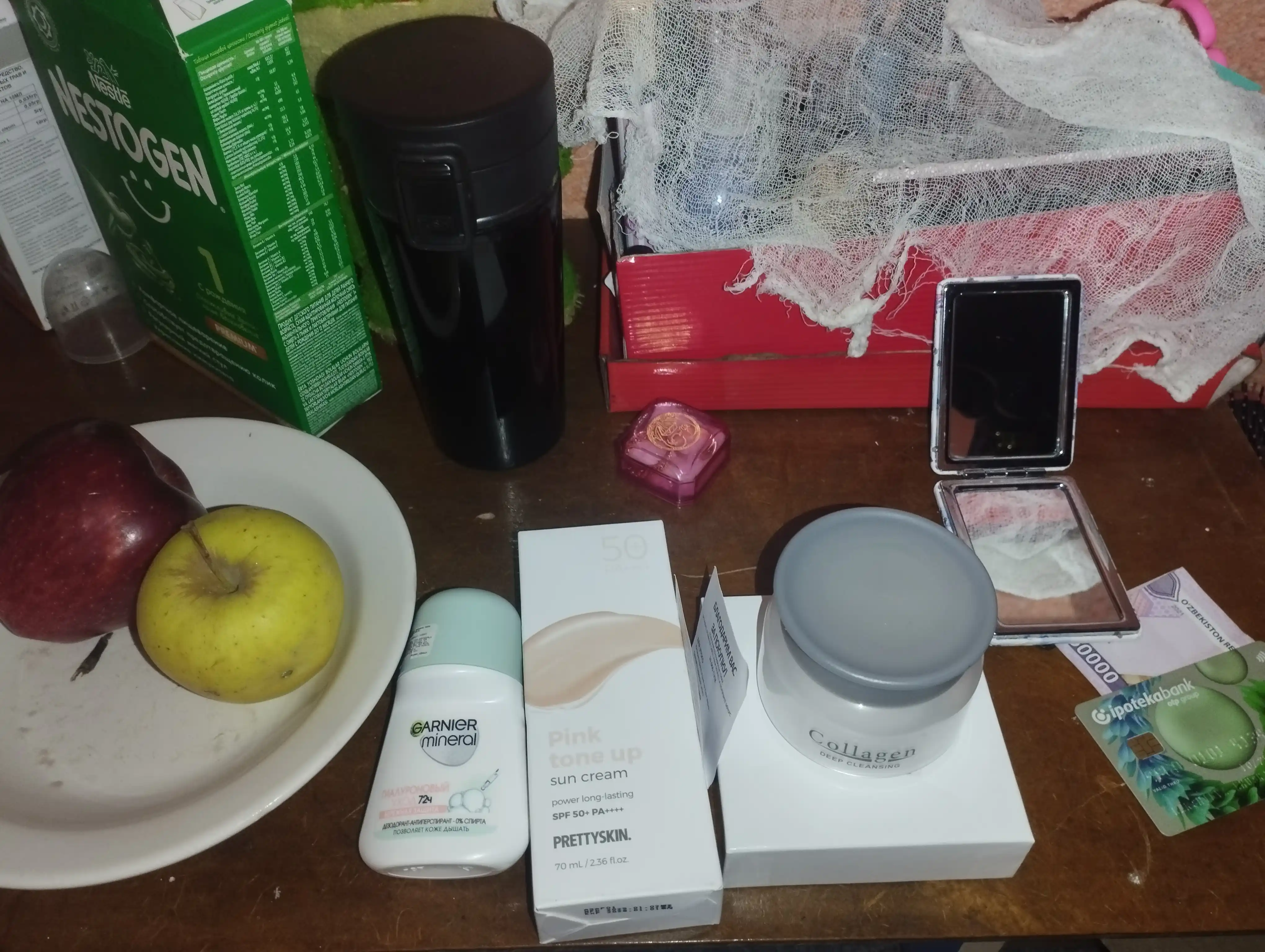 Дезодорант-антиперспирант Garnier Mineral, шариковый, гиалуроновый уход, 72 часа, 50 мл