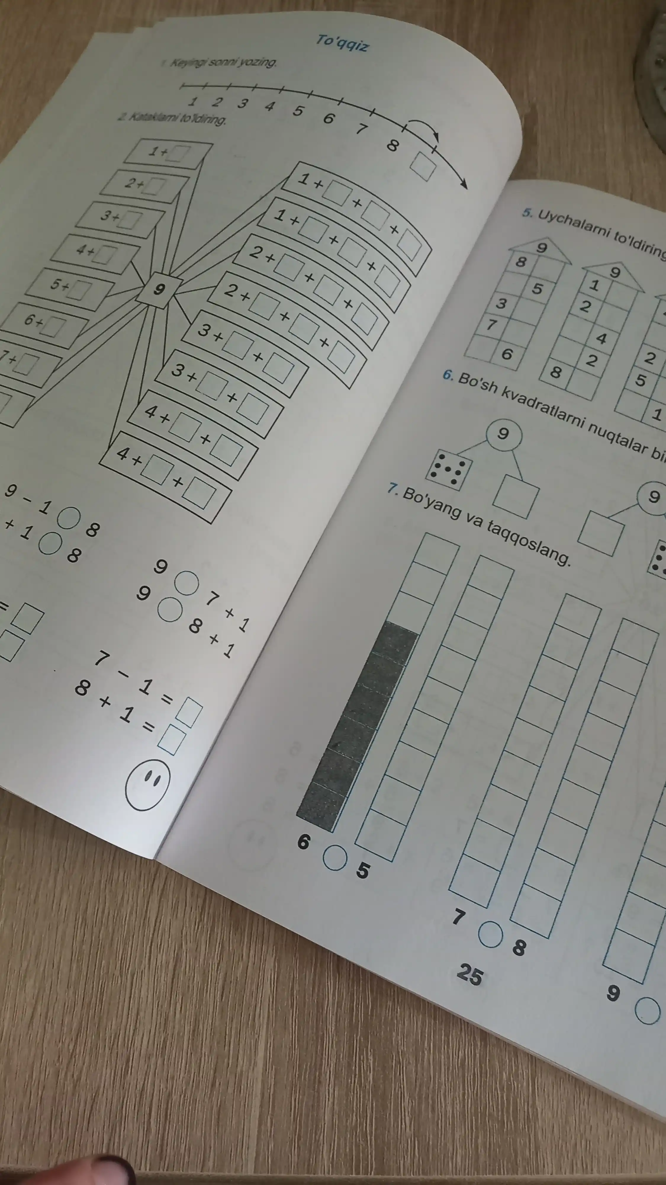 Matematika bo'yicha mashg'ulotlar to'plami 1-2-3-4-sinf