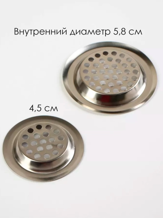 Сетка фильтр, для слива раковины и ванны, 2 шт
