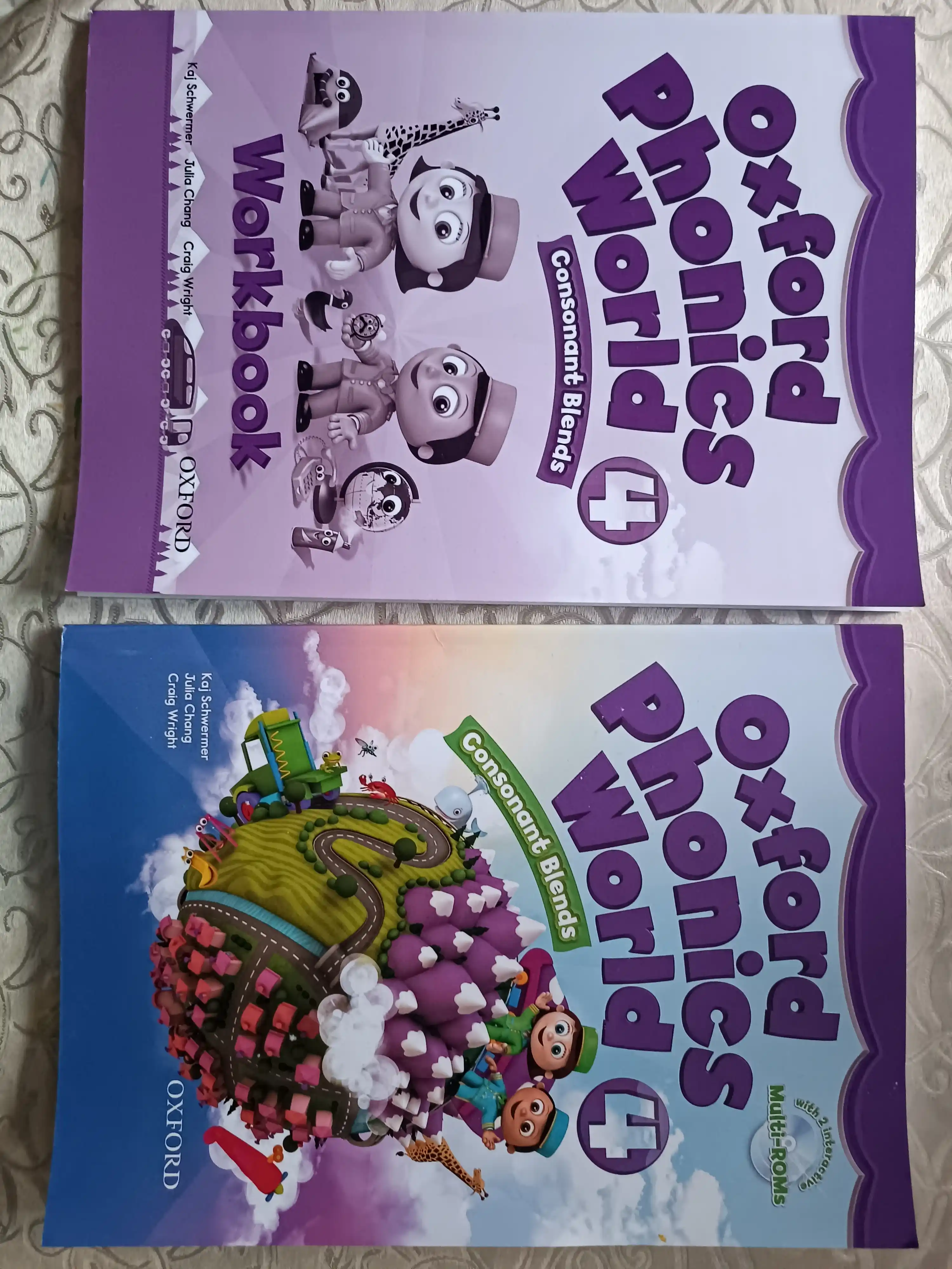 Oxford Phonics World 1, 2, 3, 4, 5, Classbook+Workbook, формат A4