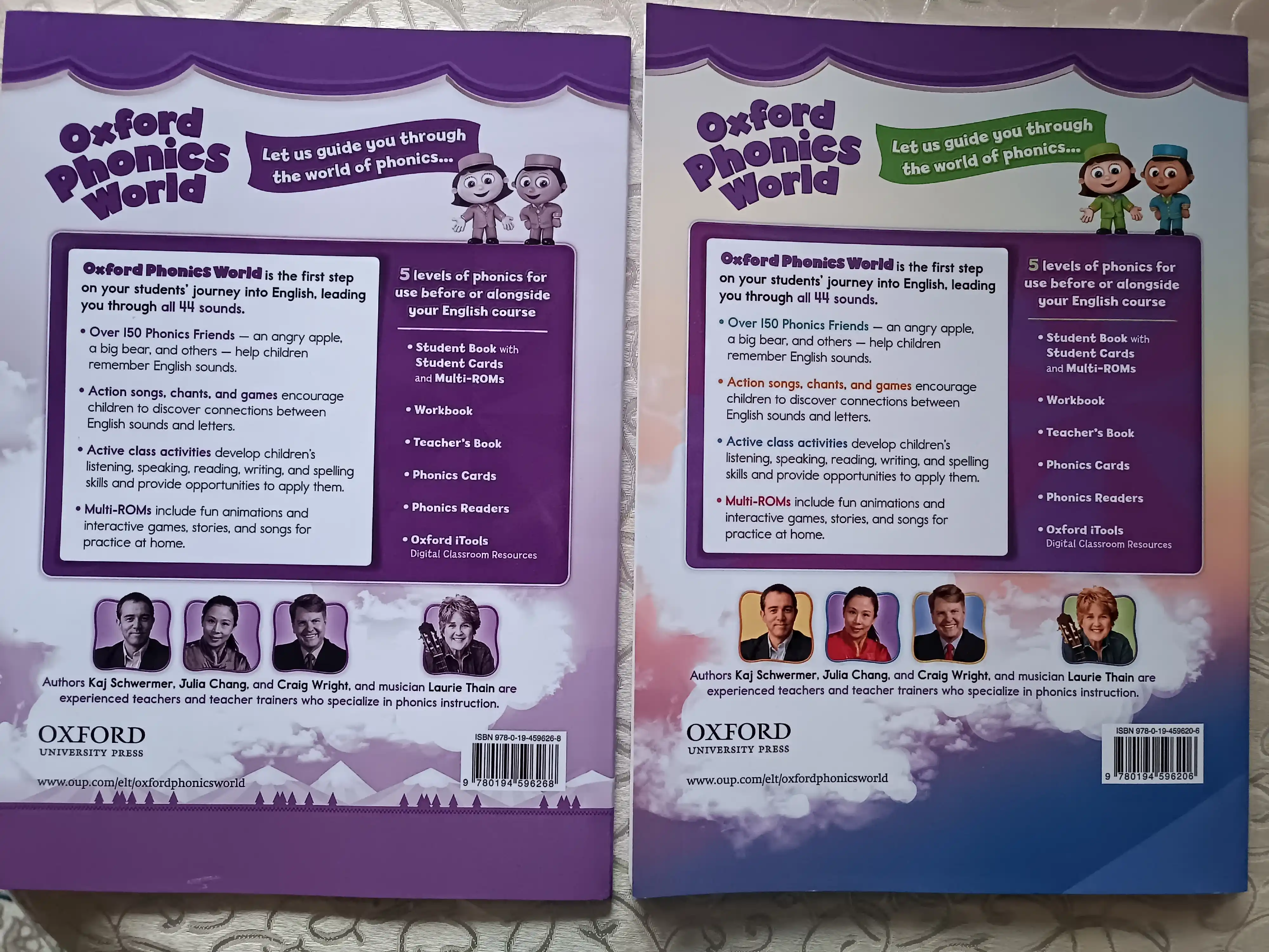 Oxford Phonics World 1, 2, 3, 4, 5, Classbook+Workbook, формат A4