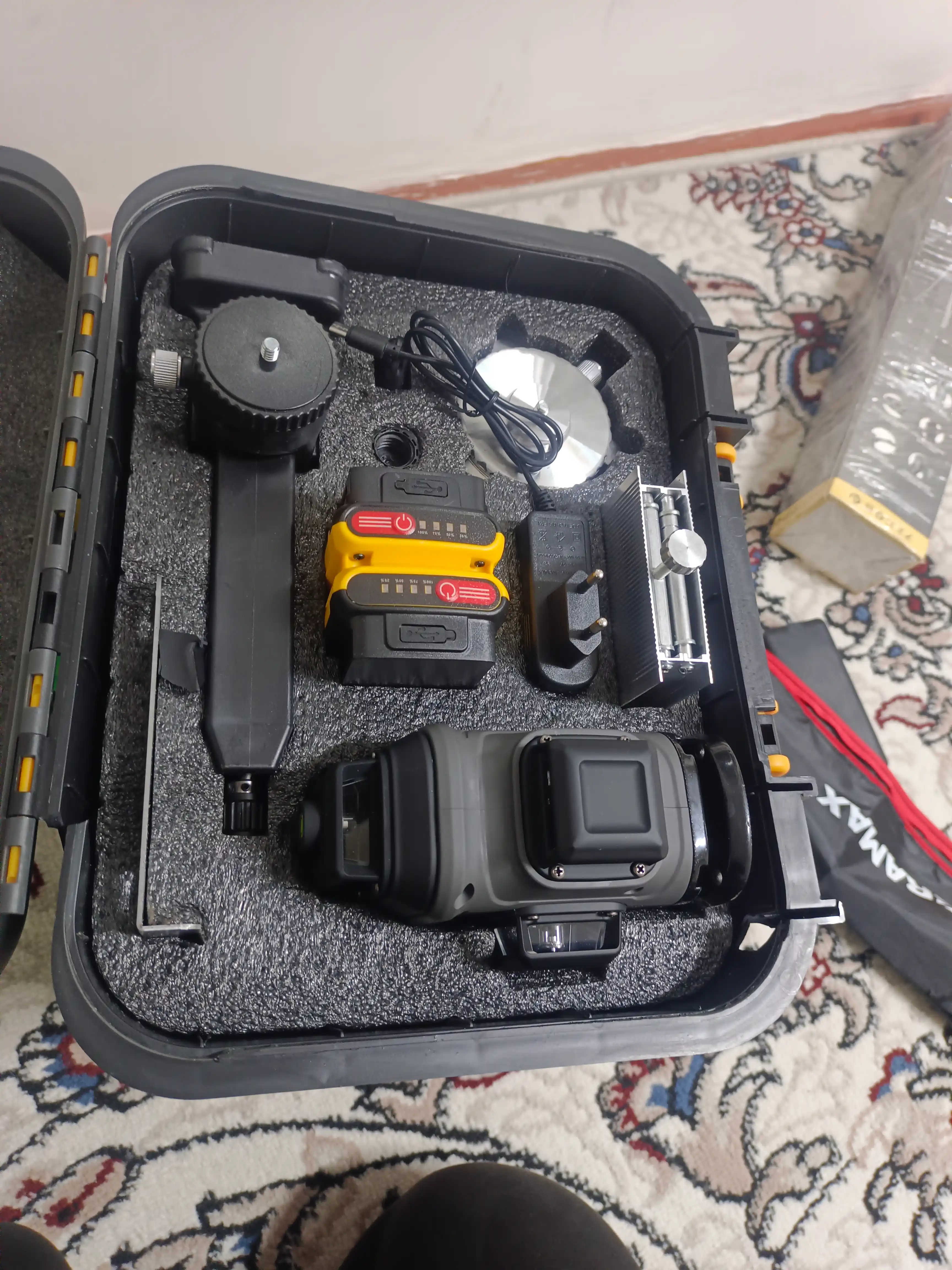 EraMAx ER-L2 -L1 360 lazer daraja shtativ bilan 4D darajasi tripod, 360 daraja lazer