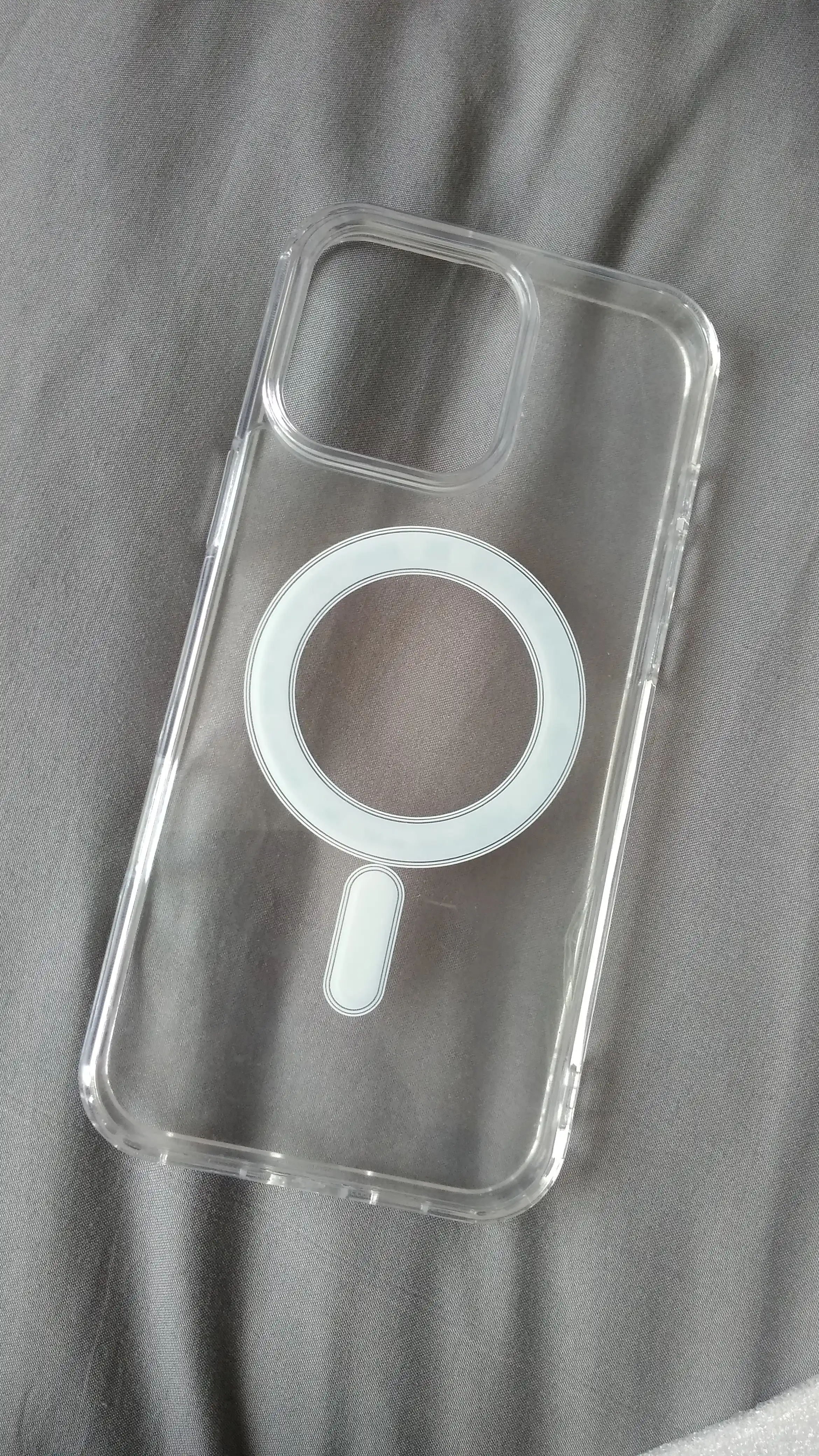 G'ilof iPhone X, XR, 11, 12, 13, 14, 15, 16, Pro, Max uchun silikon, shaffof, Magsafe