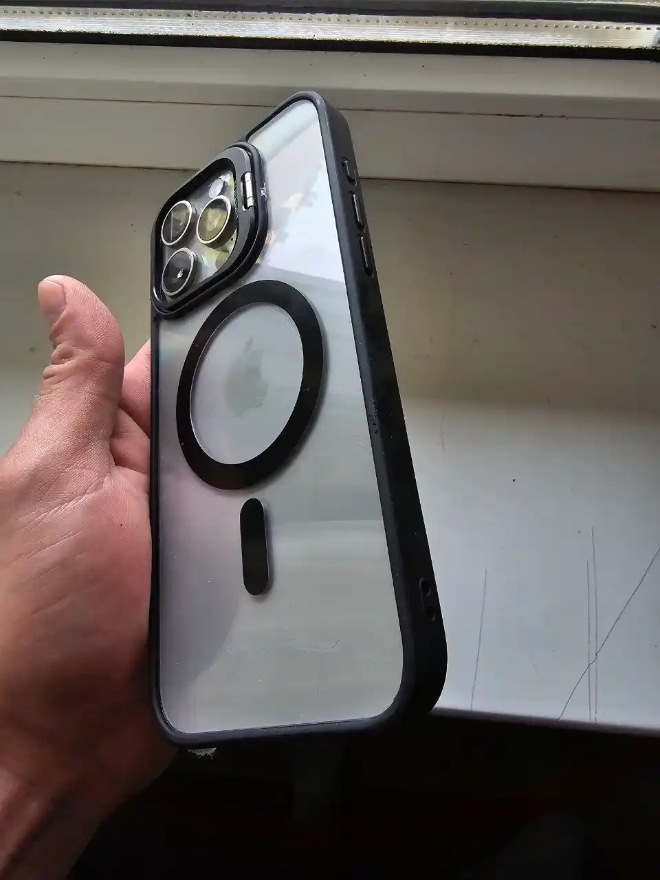 IPhone 11, 12, 13, 14, 15, 16, 17, Pro, Max, iPhone Mini uchun MagSafe g‘ilofi, shaffof, taglik bilan