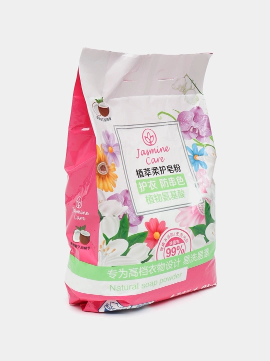 Jasmine Care kir yuvish kukuni, tabiiy, sovun kukuni, avtomat va qo‘lda yuvish - 
