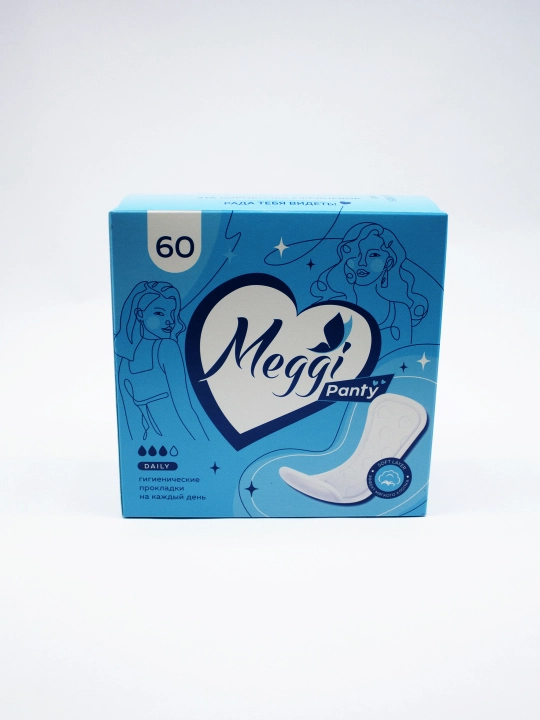 Ежедневные гигиенические прокладки MEGGI PANTY, 60 шт - 