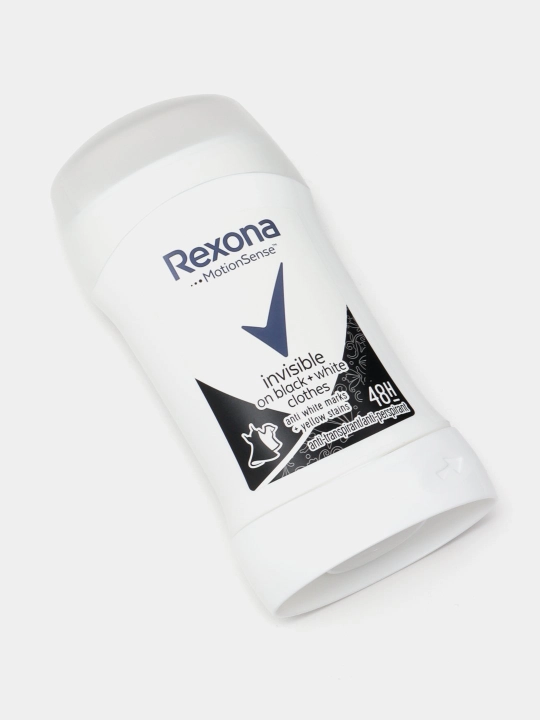 Ayollar uchun antiperspirant dezodorant Rexona Invisible on Black and White, 40 ml