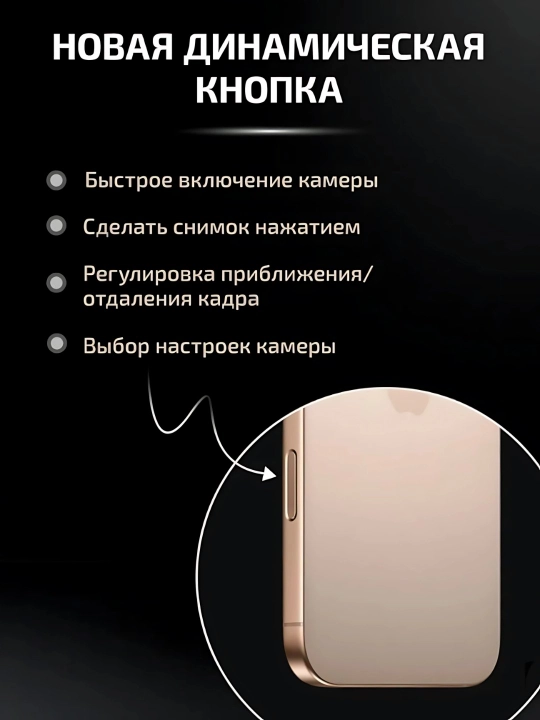 Смартфон iPhone 16 Pro Max, 256GB/512GB/1TB, 1-SIM / еSIM, стекло и чехол в подарок,черный