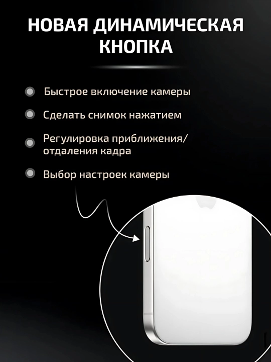 Смартфон iPhone 16 Pro Max, 256GB/512GB/1TB, 1-SIM / еSIM, стекло и чехол в подарок,черный
