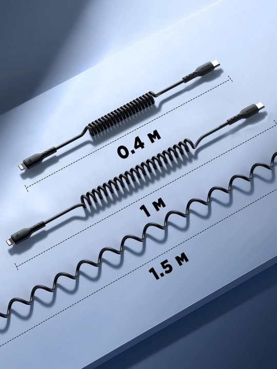 Type-C - USB-A, 30 Vt tezkor quvvatlash kabeli