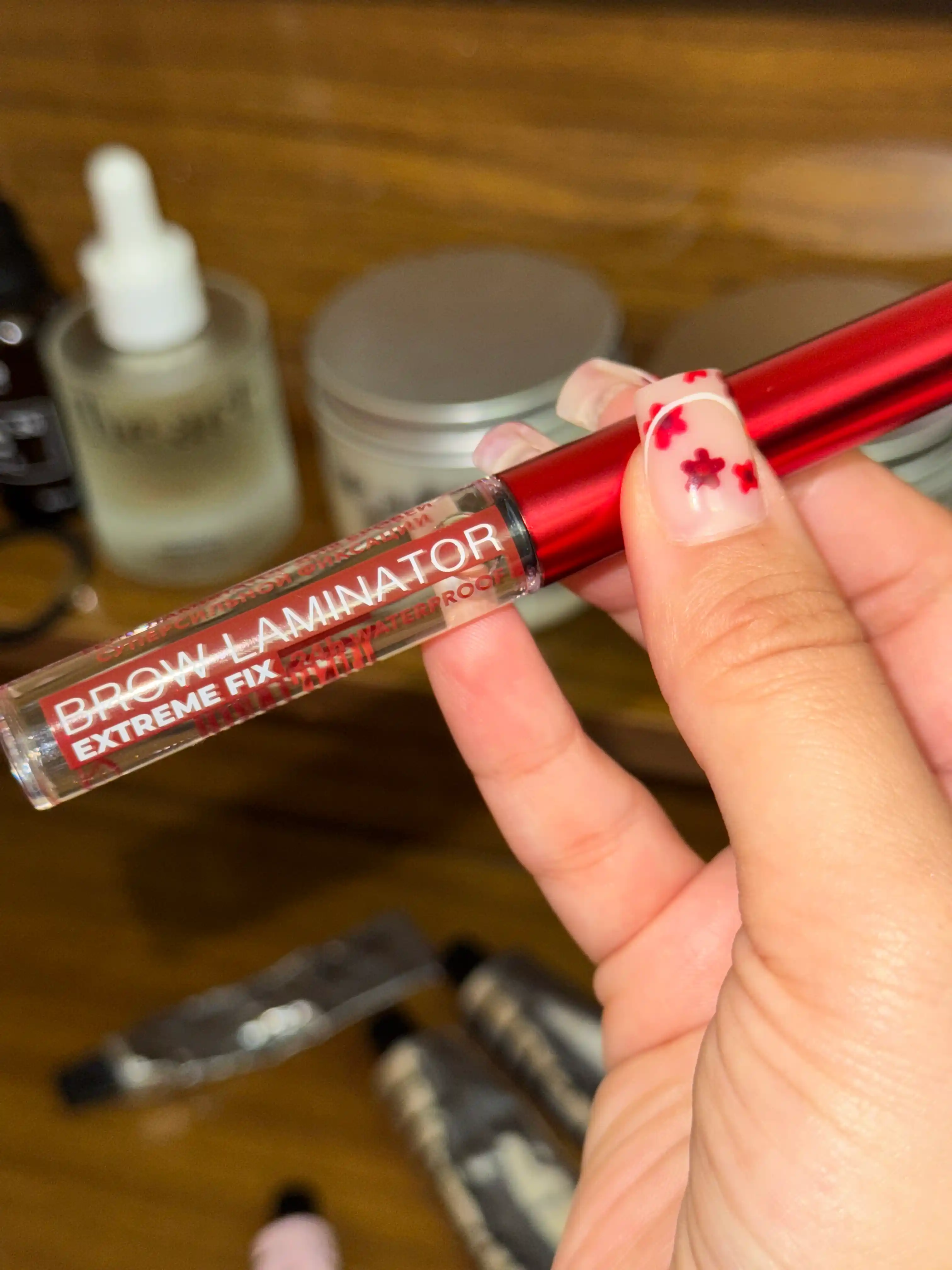 Гель-фиксатор для бровей, Luxvisage Brow Laminator extreme fix 24h, водостойкий, 4.2 г