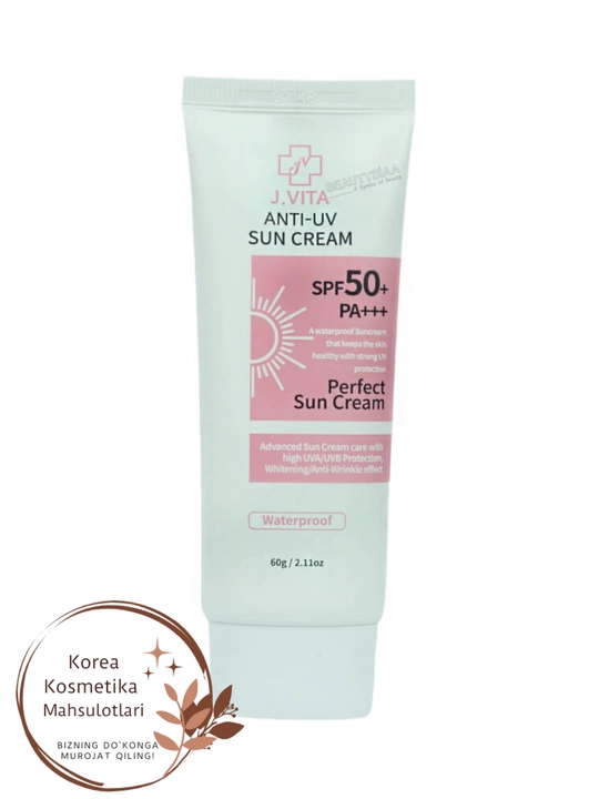 Солнцезащитный коллагеновый крем J. Vita Anti-UV Collagen Sun Cream SPF50+ PA+++, 60 мл