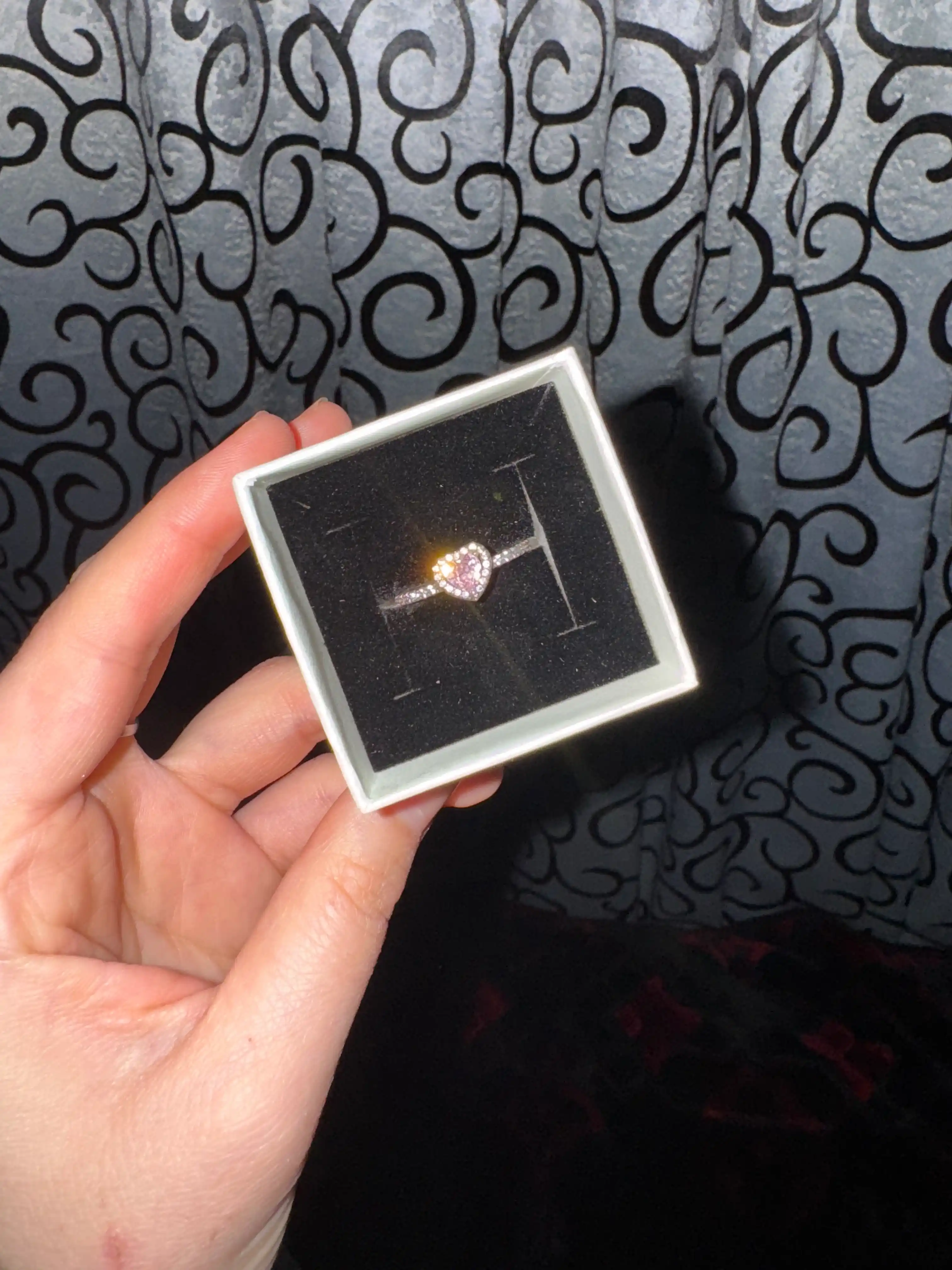 Кольцо Pandora «Сердце» женское, бижутерия из нержавеющей стали, классическое