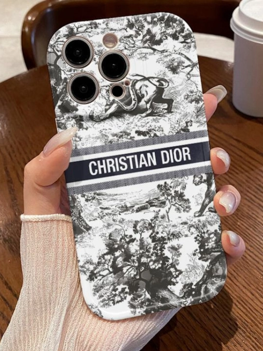 Чехол для iPhone DIOR 7, 8, SE, XR, XS, 11, 12, 13, 14, 15, 16, Pro, Max, Plus, mini