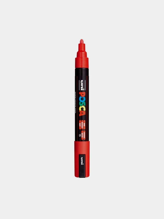 Ручка фетровая  UNIBALL POSCA 1.8-2.5 Marking Pen Red N - 