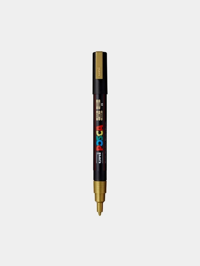 Ручка фетровая UNIBALL POSCA 0.9-1.3 Marking Pen Gold N — GTRAD-P18D7DF