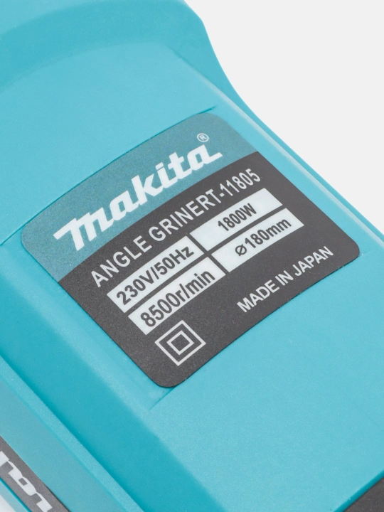 Болгарка MAKITA профессиональная УШМ 180 мм, 1800 Вт