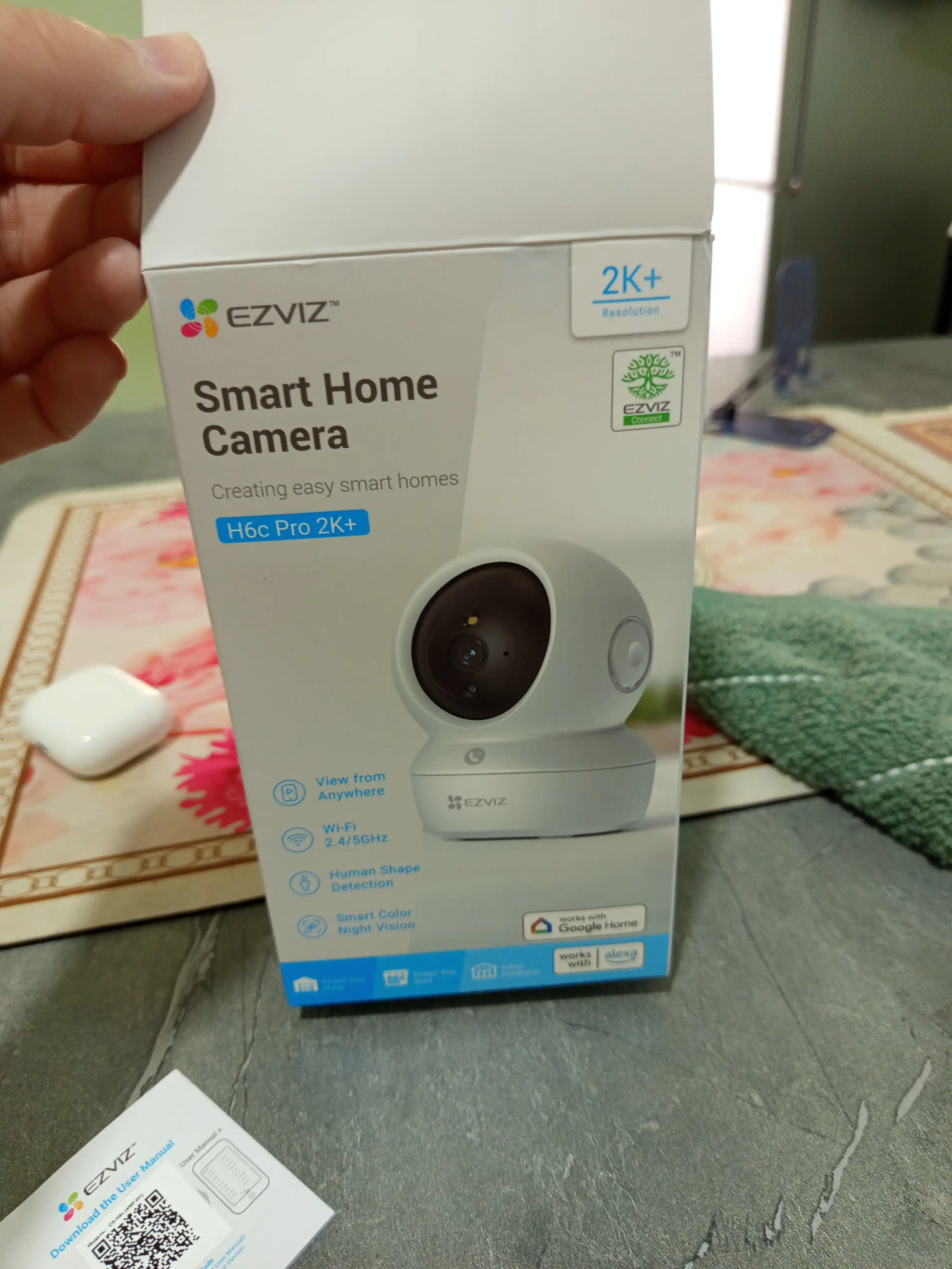 Aylanma kuzatuv kamerasi WiFi Ezviz CS-H6C PRO 2K+ 4MP