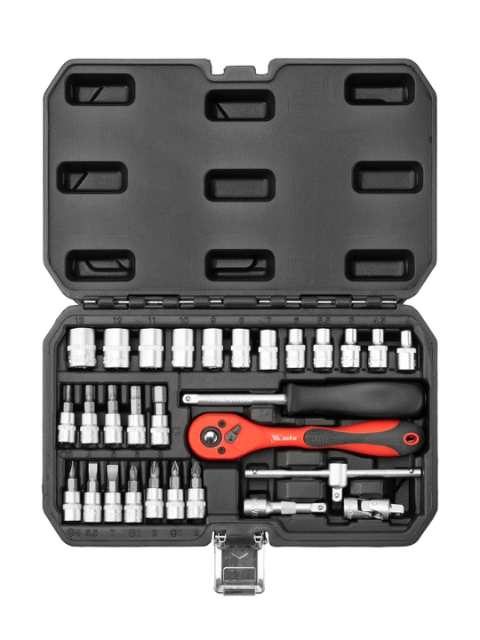 Набор инструментов MTX, CrV, 1/4", кейс, 29 предметов, 135239