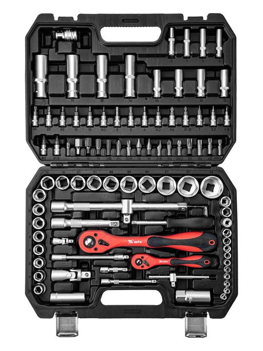 Набор инструментов МТХ, 1/2", 1/4", CrV, кейс, 94 предмета, 135099
