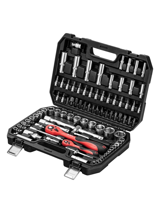 Набор инструментов МТХ, 1/2", 1/4", CrV, кейс, 94 предмета, 135099