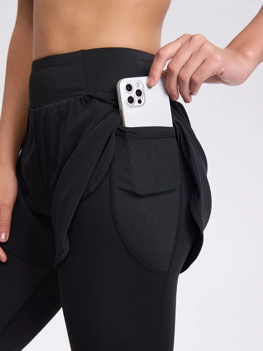 Sport losinalari, yugurish, fitnes, yoga, raqs uchun shortilar bilan leggingslar
