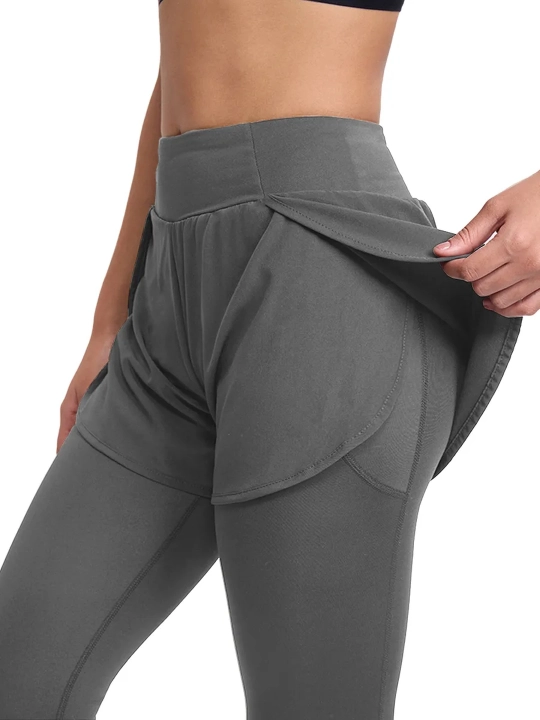 Sport losinalari, yugurish, fitnes, yoga, raqs uchun shortilar bilan leggingslar