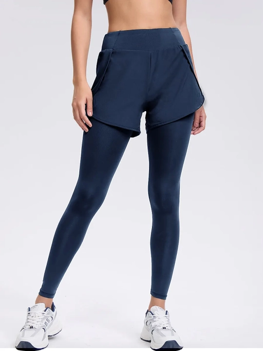 Sport losinalari, yugurish, fitnes, yoga, raqs uchun shortilar bilan leggingslar