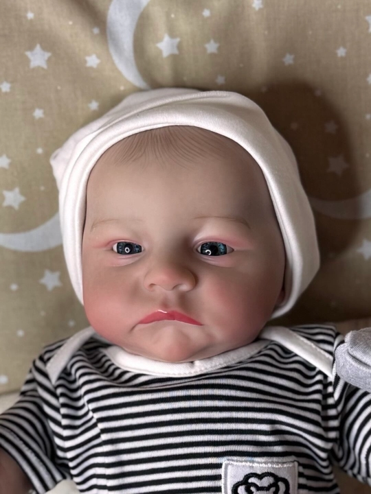 Реалистичная Кукла Реборн, 48 см,кукла-младенец, с кожей 3D, NPK-TOYS - 