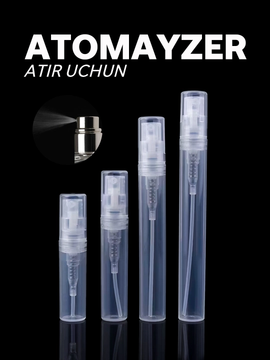 Purkagichli, purkagichli, ko‘p marta ishlatiladigan atir shishasi, 5 ml, 10 ml - 