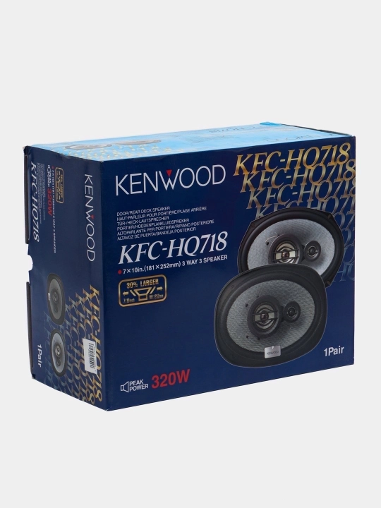 Kenwood KFC-HQ718 avtomobil karnaylari 320 Vt, 7x10 duym, qora