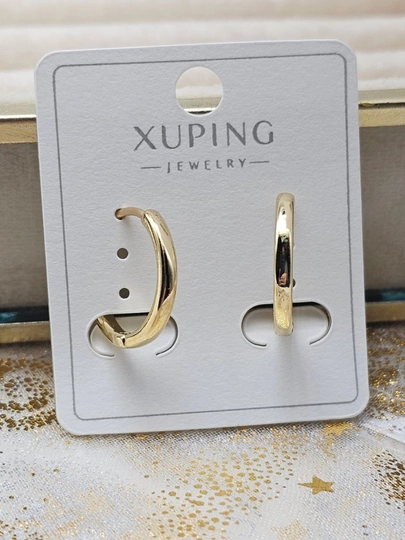 Кольцевые серьги для девочек и женщин, Xuping — 1001PRT-XUPINGK-БРОНЗ