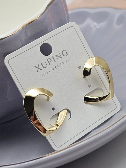 Кольцевые серьги для девочек и женщин, Xuping — 1001PRT-XUPINGK-КОРИЧН