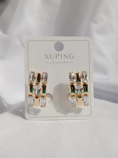 Серьги для девочек и женщин, Xuping — 1001PRT-XUPINGB-БЕЖЕВ