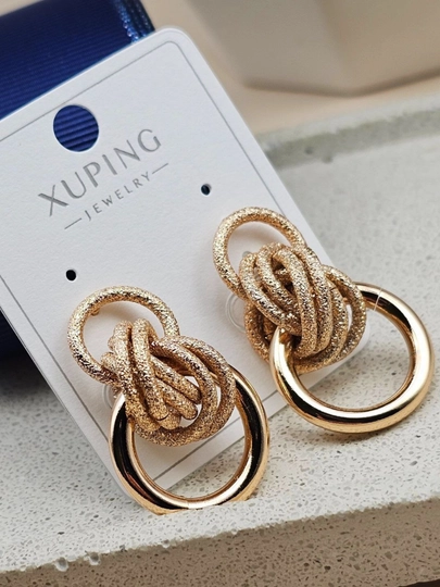 Серьги для девочек и женщин, Xuping — 1001PRT-XUPINGB-КОРАЛЛ