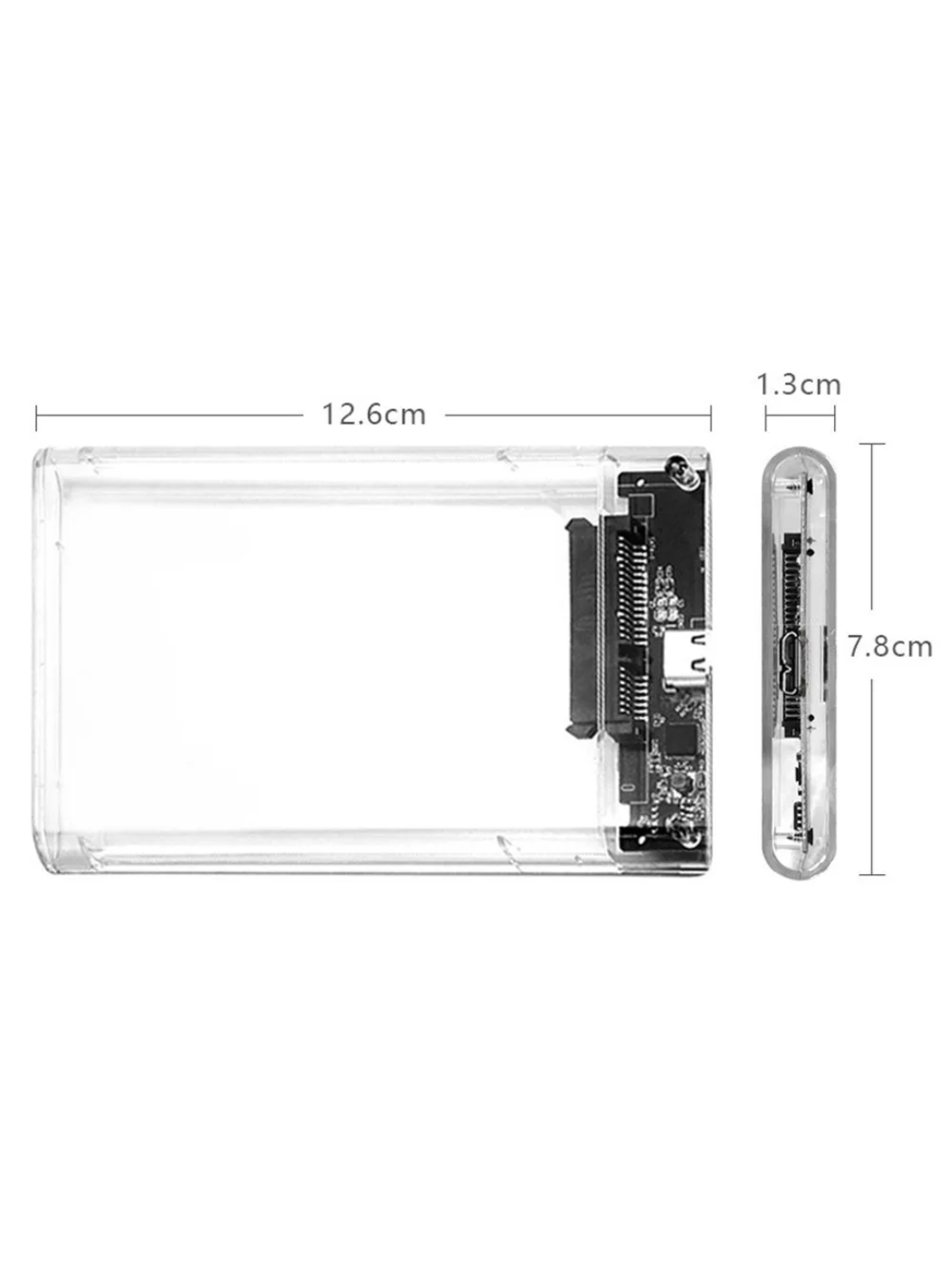 HDD SSD uchun USB 3.0 qolip keys 2.5 noutbuk qattiq diski va SSD uchun,tashqi qora quti