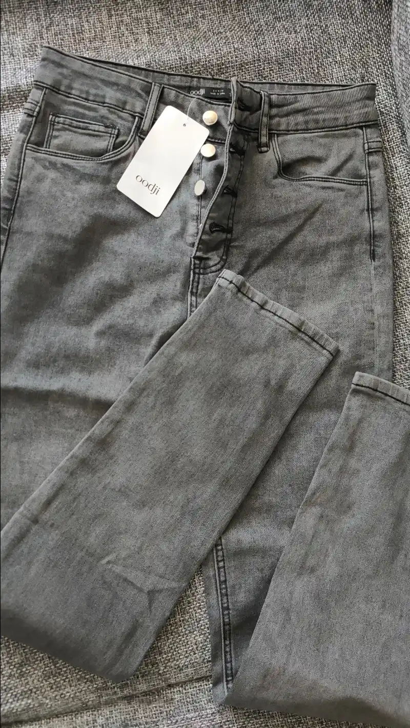 Denim ayollar jinsi shimlari, baland belli