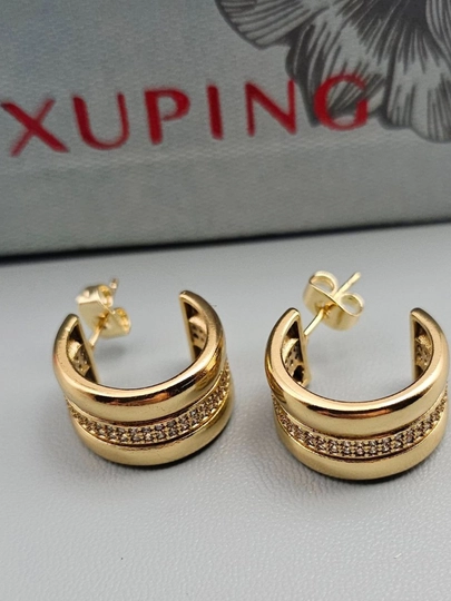 Серьги для девочек и женщин, Xuping — 1001PRT-XUPINGB-ГОРЧИЧ